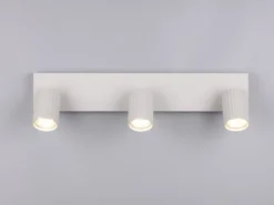 Deckenstrahler SOKA 3-flammig aus Metall Hellgrau, Breite 50cm