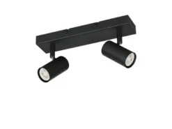 Deckenstrahler TARYN Schwarz 2-flammig, Breite 26cm