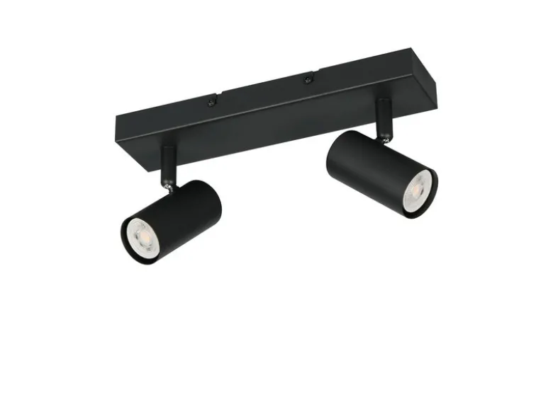 Deckenstrahler TARYN Schwarz 2-flammig, Breite 26cm