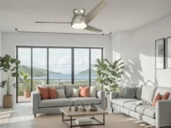 Deckenventilator ERIS mit Licht, Outdoor geeignet IP44, Ø 152cm