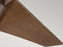 Deckenventilator mit Licht und Fernbedienung, Bronze-Holzoptik, Ø 152cm