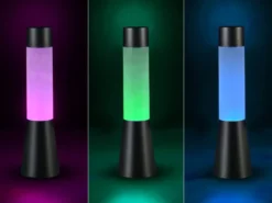 Deko LED RGB Tischleuchte Batterie- oder USB betrieben, Höhe 33cm