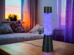 Deko LED RGB Tischleuchte MARTINI Batterie- oder USB betrieben, Höhe 33cm
