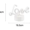 Deko LED Tischleuchte AMOR Batterie- oder USB betrieben, Höhe 14cm