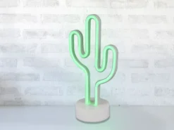 Deko LED Tischleuchte CACTUS Batterie- oder USB betrieben, Höhe 29cm