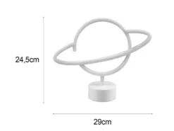 Deko LED Tischleuchte PLANET Batterie- oder USB betrieben, Höhe 25cm
