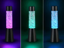 Deko RGB LED Tischleuchte Batterie- oder USB betrieben, Höhe 33cm