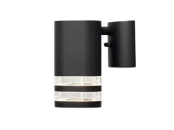 Design Außenwandleuchte MODENA Downlight, Höhe 15,5cm, Schwarz