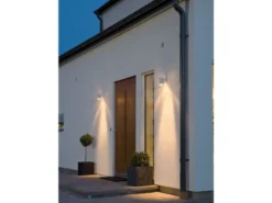 Design Außenwandleuchte MODENA Downlight, Höhe 13cm, Weiß
