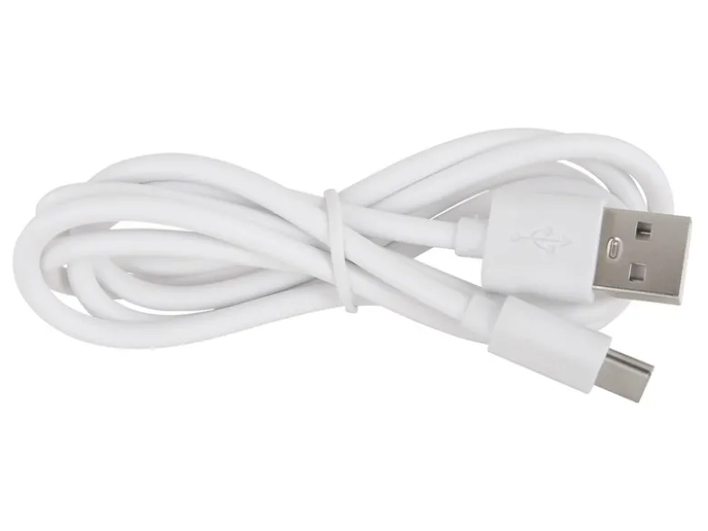 Dimmbare Akku Tischleuchte SARIMA per USB aufladbar, Silber, Höhe 31cm