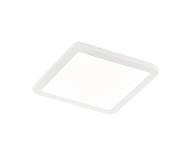 Dimmbare LED Deckenleuchte CAMILLUS flache Badezimmerlampe 30x30cm Weiß IP44