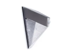Dreieckige LED Solar Außenleuchte, Bewegungsmelder, Edelstahl, Downlight, IP43