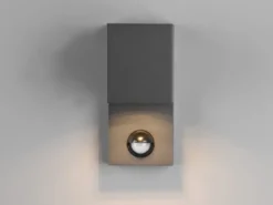 Eckige Außenwandleuchte ROYA Downlight mit Bewegungsmelder, Anthrazit Höhe 15cm