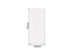 Eckige Außenwandleuchte ROYA Up and Down aus Aluminium Weiß, Höhe 15cm