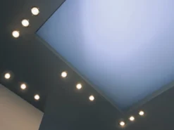 Eckige Einbaustrahler Decke im 4er Set schwenkbar Silber matt GU10