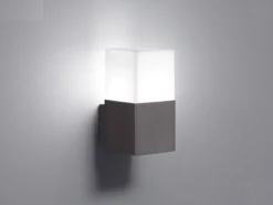 Eckige LED Außenwandlampe HUDSON Anthrazit IP44 - Außenbeleuchtung für Haus