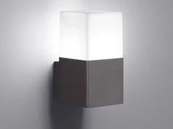 Eckige LED Außenwandlampe HUDSON Anthrazit IP44 - Außenbeleuchtung für Haus