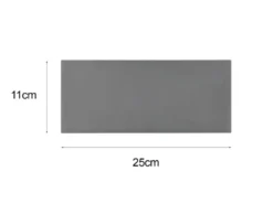 Eckige Up & Downlight Außenwandleuchte MAYENNE Anthrazit, Breite 25cm