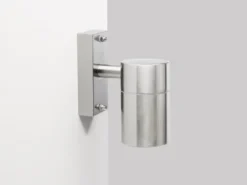 Edelstahl LED Außenwandleuchte Downlight, GU10, IP44, Fassadenbeleuchtung