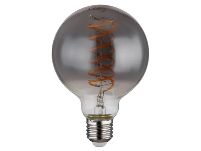 E27 Filament LED - 8,5 Watt, 280 Lumen, 2000 Kelvin Ø9,5cm - extern dimmbar