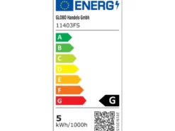 E27 Filament LED - 4,5 Watt, 150 Lumen, 2000 Kelvin Ø6cm - extern dimmbar