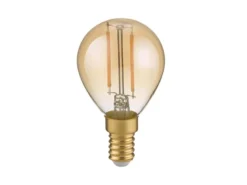 E14 Filament LED, 4 Watt, 400 Lumen, warmweiß, Ø4,5cm, 3 Stufen Dimmer