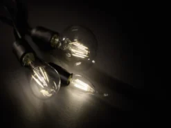 E27 Filament LED - 8 Watt, 806 Lumen, warmweiß, Ø9,5cm - 3 Stufen Dimmer