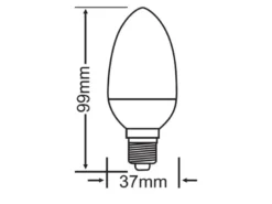 E14 LED 3 Stk. - 4 Watt, 320 Lumen, 3000 Kelvin warmweiß, Ø3,7cm - nicht dimmbar