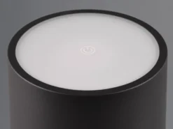 6er SET Akku LED Outdoor Tischleuchten FERNANDEZ Schwarz ohne Kabel, H: 38cm