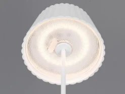 2er SET Akku LED Tischlampen kabellos für Innen & Außen, Weiß - Höhe 39cm