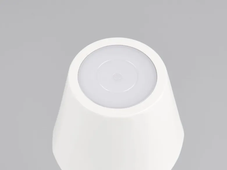 2er SET Akku LED Tischlampen kabellos für Innen & Außen, Weiß - 21cm klein