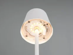 2er SET Akku LED Tischlampen kabellos für Innen & Außen, Weiß - 21cm klein