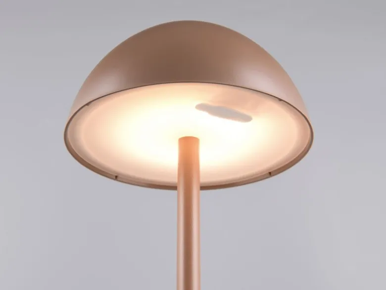 2er SET Akku LED Tischlampen kabellos für Innen & Außen, Coffee - 30cm klein