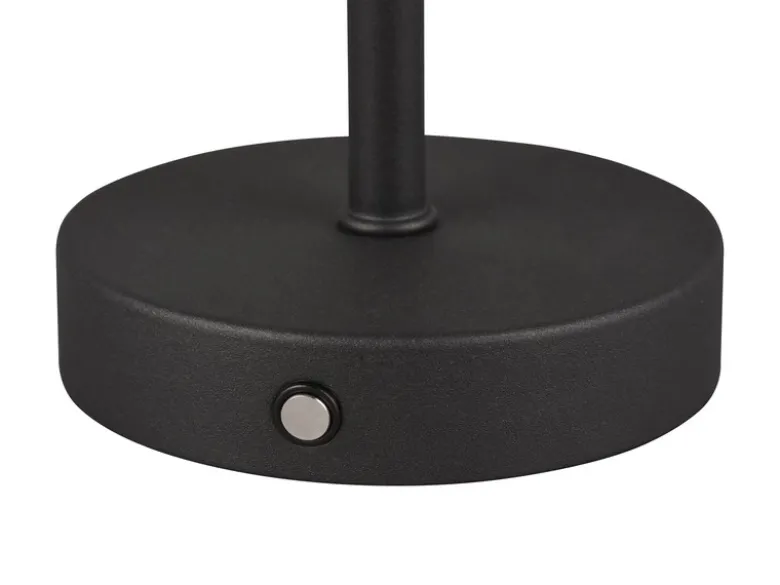 2er SET Akku Tischleuchten, per USB aufladbar, dimmbar, Schwarz, Höhe 30cm