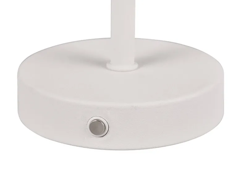 2er SET Akku Tischleuchten, per USB aufladbar, dimmbar, Weiß, Höhe 30cm