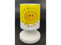 2er Set Akku Tischleuchte Sonne und Schmetterling, per USB aufladbar, Höhe 20cm