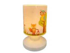 2er Set Akku Tischleuchte Tiere im Wald, per USB aufladbar, Höhe 20cm