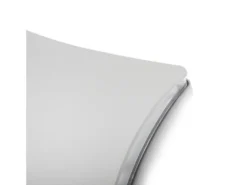 2er-Set Außenwandleuchten aus gebürstetem Aluminium lichtgrau, IP54