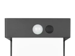 2er SET Außenwandleuchten mit Solar und Strom, Hybrid mit Bewegungsmelder