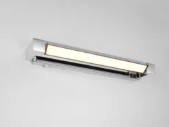 2er SET dimmbare LED Bad Spiegelleuchten schwenkbar, Chrom Breite 50cm