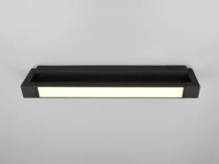 2er SET dimmbare LED Bad Spiegelleuchten schwenkbar, Schwarz Breite 50cm