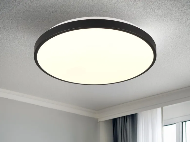 2er SET flache LED Innen Deckenlampen mit Bewegungsmelder Ø 38cm