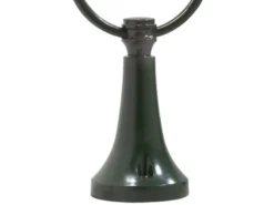 2er-Set grüne Sockelleuchten PARMA aus Aluminium, E27, IP43, H.: 54 cm