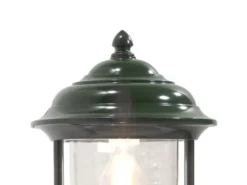 2er-Set grüne Sockelleuchten PARMA aus Aluminium, E27, IP43, H.: 54 cm