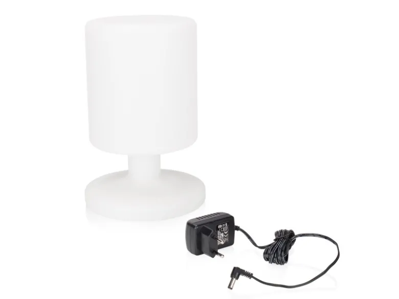 2er SET kleine Akku LED Tischleuchten Outdoor, dimmbar Höhe 25,5cm