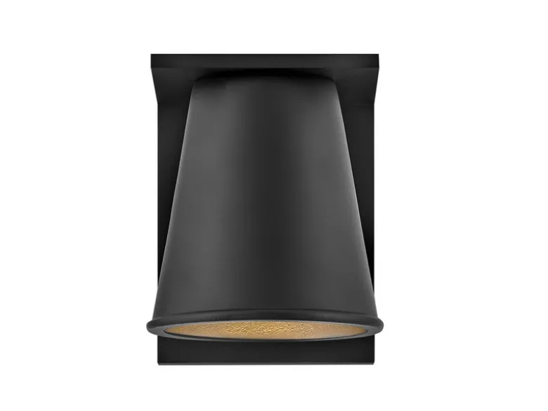 2er SET kleine LED Außenwandleuchten Schwarz, Salzluft resistent, Höhe 15,5cm