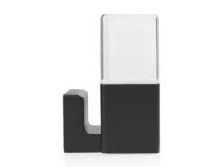 2er Set LED Außenwandleuchten aus Aluminium in Schwarz Up Light, Höhe 20cm