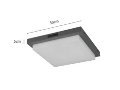 2er Set LED Außenwandleuchten mit Bewegungsmelder & Hausnummer 30 x 30cm