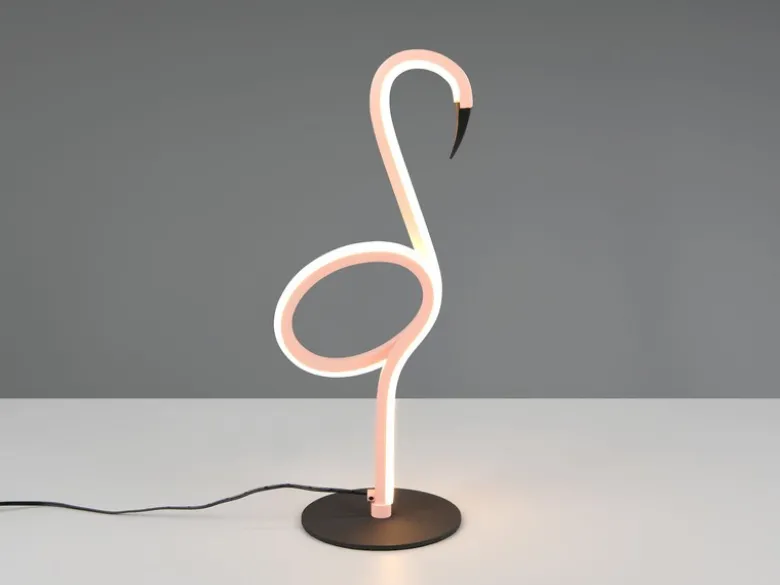 2er SET LED Deko Tischlampen Rosa mit Schnurschalter, Höhe 35cm