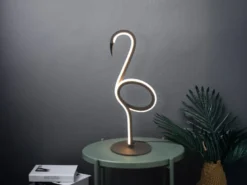 2er SET LED Deko Tischlampen Schwarz mit Schnurschalter, Höhe 35cm